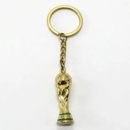 🏆Sports Ball & Gold Trophy Keychain Set