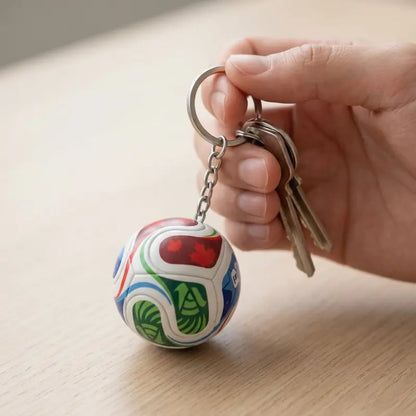 🏆Sports Ball & Gold Trophy Keychain Set